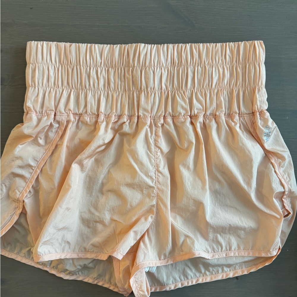 The Way Home Shorts by FP Movement;  Peach Athletic Shorts